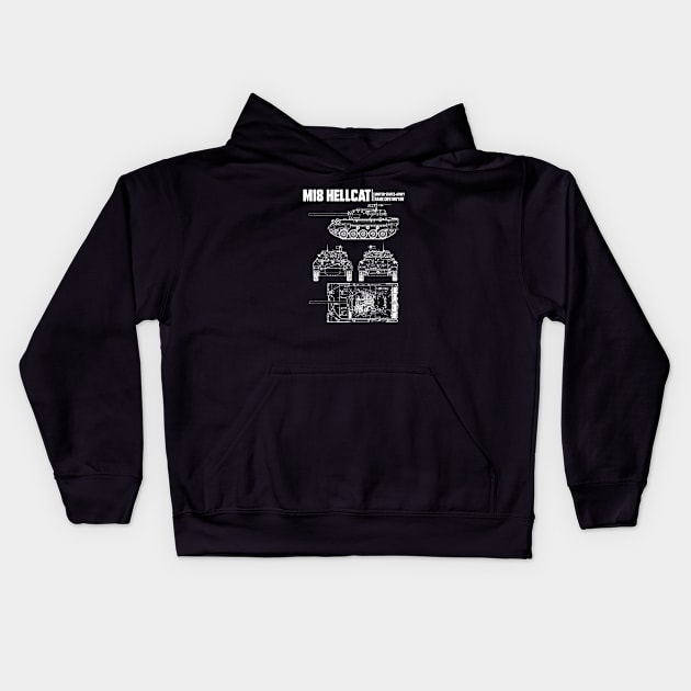 M18 ''HELLCAT'' Kids Hoodie by theanomalius_merch